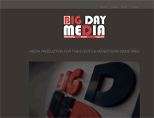 Tablet Screenshot of bigdaymedia.com.au